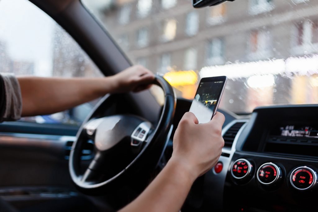 Telematics for distracted driving